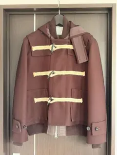 sacai 25AW メルトンダッフルショートコート サイズ3 - メルカリ