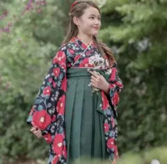 キャサリンコテージ　卒業式　袴　椿柄　150