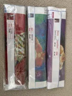 【値下げ】　ダイヤモンドアートキット　30x40cm ３種　まとめ売り