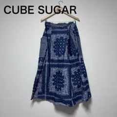 CUBE SUGAR スカート　綿100% サイズM ウエストゴム