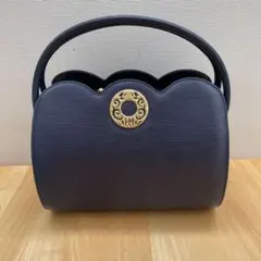 【新品・未使用】ハナエモリ　ハンドバッグ　フォーマル　ネイビー