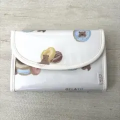 ジェラートピケ　ドーナツベア柄母子手 帳ケース