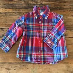 Ralph Lauren チェック柄シャツ 6M 美品