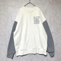 ギャップ　1969ロゴ長袖トレーナー　スウェット　オーバーサイズ　L 裏起毛