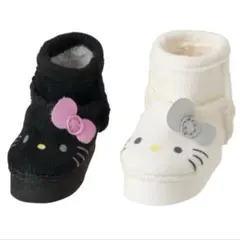 シークレットミニブーツチャーム　キティ白黒