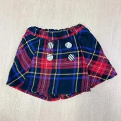 moujonjon 110 キュロット　チェック　秋　チェック柄