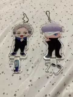 呪術廻戦　アクリルキーホルダー アクキー スタンド 五条悟　狗巻棘　2個