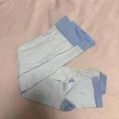 水色 着圧ソックス ストレッチ素材　長め