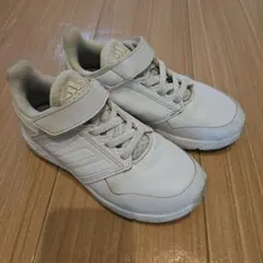 アディダス　スニーカー　ホワイト　19cm