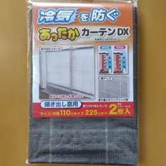 ワイズ 冷気を防ぐ あったかカーテンDX 掃き出し窓用 約110×225 2枚入