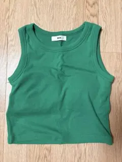 WEGO パッド付きタンクトップ/グリーン/Fサイズ/夏物