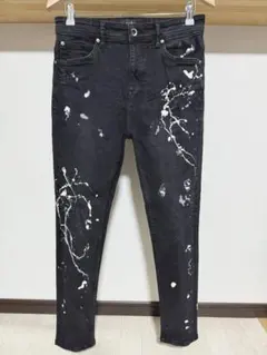 JACKROSE スキニーデニム ブラックFUGA CIVARIZSベルト付き - メルカリ