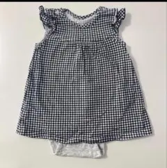 UNIQLOベビーロンパース　ワンピース　ギンガムチェック　70センチ