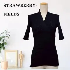 zB816【F】STRAWBERRY-FIELDS ニット ショルダータック