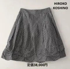 【美品】　HIROKOKOSHINO 定価38,000円　ひざ丈スカートのサムネイル