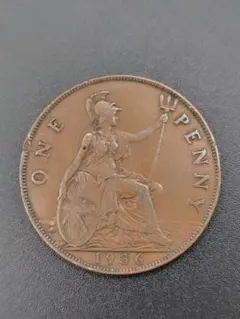 ヴィクトリア女王 1ペニー青銅貨 1896 - メルカリ