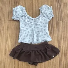 120 水着　アプレレクール　花柄　セパレート