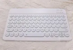 ホワイト ワイヤレスキーボード 英語配列 スマホ iPhone