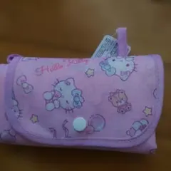 ハローキティ 折りたたみエコバッグ ピンク