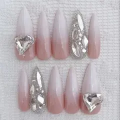 現品376710 キルティング ベイビーブーマー　ギャルネイル ワンホン ロング