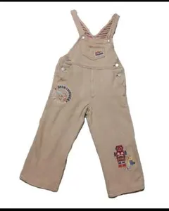 MIKI HOUSE ミキハウス プッチー君刺繍 オーバーオール 100