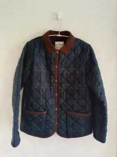 Studio CLIPキルティングジャケット ダークグリーン・ネイビーsizeM