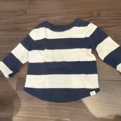 baby GAP ネイビーとホワイトストライプ Tシャツ 18-24 90センチ
