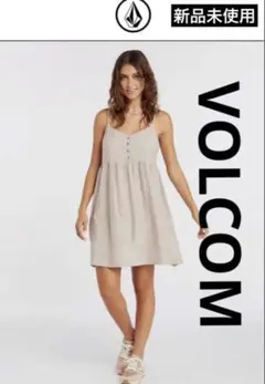 【新品】VOLCOM ボルコム　キャミソールワンピース　XSのサムネイル