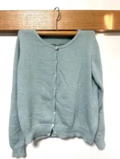 テチチ　アンゴラ混カーディガン　ミントグリーン