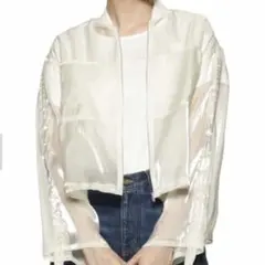 BARNEYS NEW YORK（バーニーズ ニューヨーク）シアー素材ブルゾンのサムネイル
