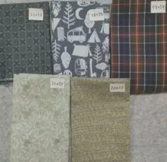 パッチワーク用ハギレ 5枚組 USAコットン&国産 ハンドメイド⑥