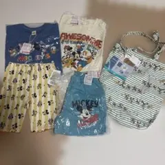 ディズニー　5点セット　120cm エコバッグ　半袖　Tシャツ　半ズボン　110