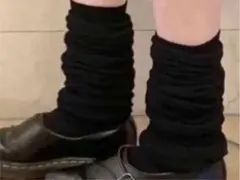 ルーズソックス靴下120㎝23〜25㎝防寒冬女子高生トレンド人気黒くろブラック