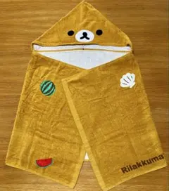 リラックマ フード付きバスタオル　リラッくじのサムネイル