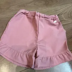 ピンク フリル付きハーフパンツ　水陸両用　110cm