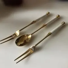 ゴールドカトラリーセット
