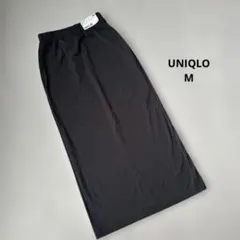 【M】ユニクロ ウルトラストレッチアクティブナローマキシスカート グレー