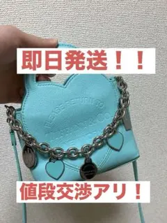 Tiffany & Co. アクアブルー ハート型ショルダーバッグのサムネイル