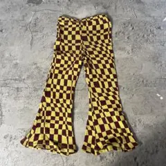 MARKY'S チェック柄フレアパンツ 110