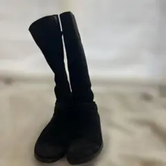 UGG ブラック スエード ロングブーツ　馬術風