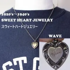 40s　スウィートハートジュエリー　フラーダリー　アールデコ　古着　石　青 40s スウィートハートジュエリー フラーダリー アールデコ 古着 石 赤