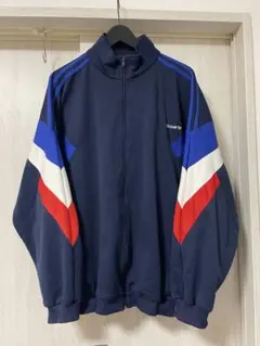 adidas 90sトラックジャケット 万国タグ 青 オーバーサイズ