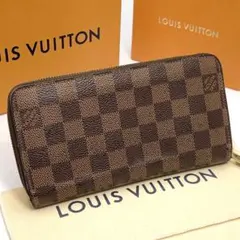 超美品】ルイヴィトン ジッピーオーガナイザー ダミエ エベヌ 長財布