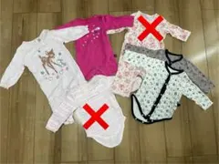 ロンパース80 4枚セット(2枚は未使用品)