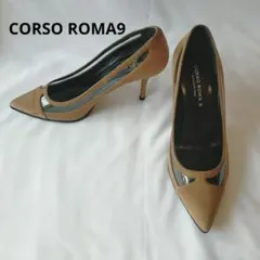 【美品値下げ】CORSO　ROMA9　スェードポインテッドトゥパンプス
