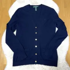 Ralph Lauren ラルフローレン　ネイビー 紺　カーディガン　コットン