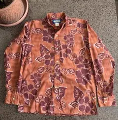 Reyn Spooner 長袖アロハシャツ 総柄ハイビスカスのサムネイル