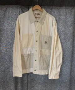 Stüssy パッチワーク　カバーオール　ホワイト　サイズLのサムネイル