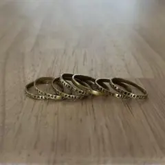 SERGE THORAVAL "接吻" 7連リング ※6個のみ