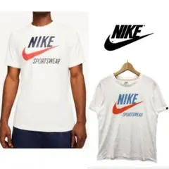 NIKE ナイキ ロゴプリント Tシャツ メンズ L オフホワイト ユニセックス